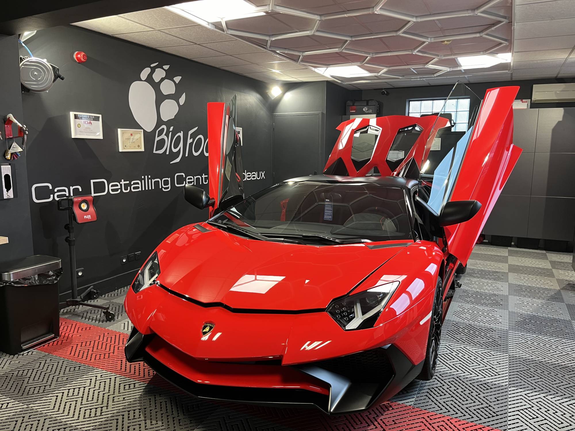 Protection céramique sur Lamborghini Aventador SV Roadster