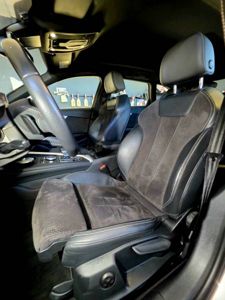 AUDI A4 V AVANT 2.0 TDI 190 QUATTRO S LINE S TRONIC gris clair intérieur siège conducteur sport cuir et tissus