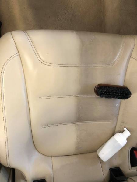 Rénovation siège cuir GAS MOTORS Detailing produits Gtechniq