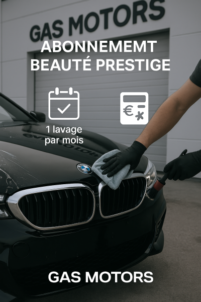 Abonnement nettoyage intérieur extérieur Formule Beauté prestige GAS MOTORS Detailing