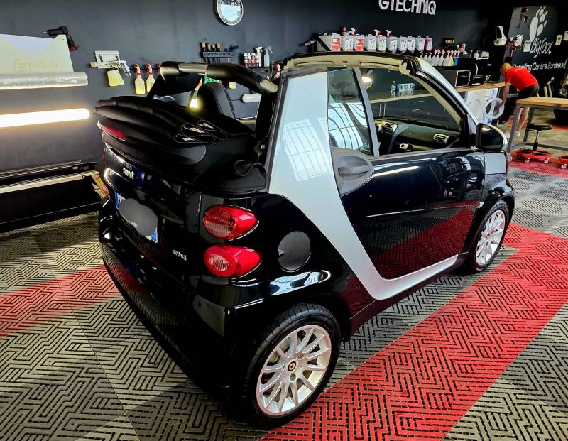 Restauration de capote cabriolet smart 451 GAS MOTORS Detailing Bordeaux 